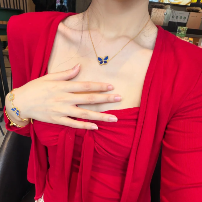 [MIRA] 2026 BUTTERFLY BLUE   NECKLACE