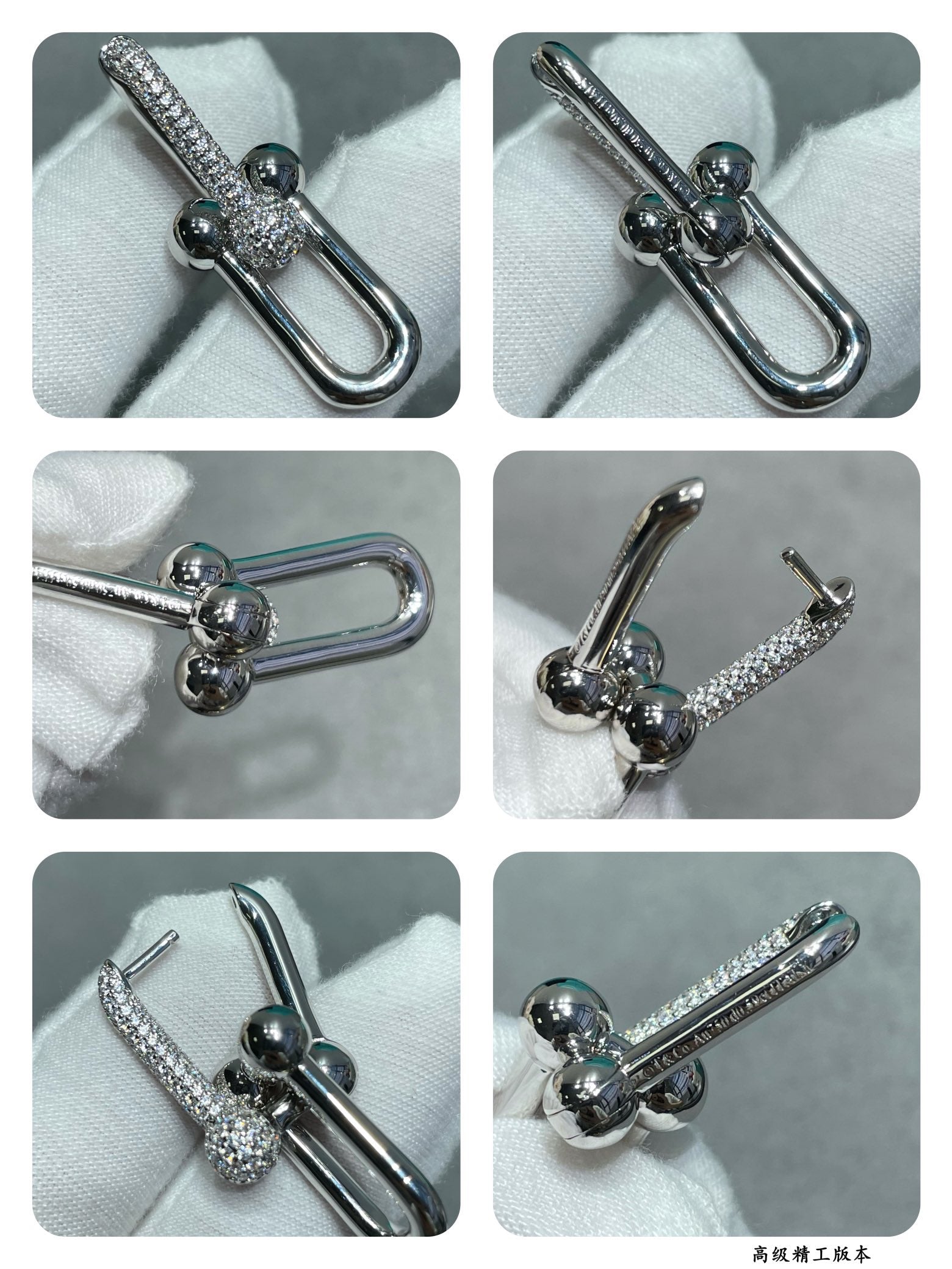 [MIRA] TF U-shaped diamond earrings