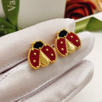 ??MIRA?¡¥LUCKY LADYBUG EARRINGS