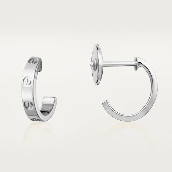 ??MIRA?¡¥LOVE EARRINGS 2.65MM SILVER
