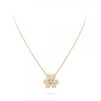 ??MIRA?¡¥FLOWER DIAMOND NECKLACE