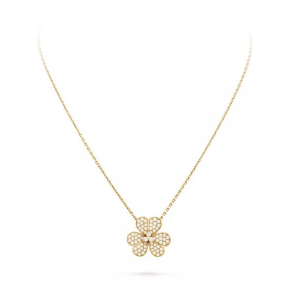 ??MIRA?¡¥FLOWER DIAMOND NECKLACE