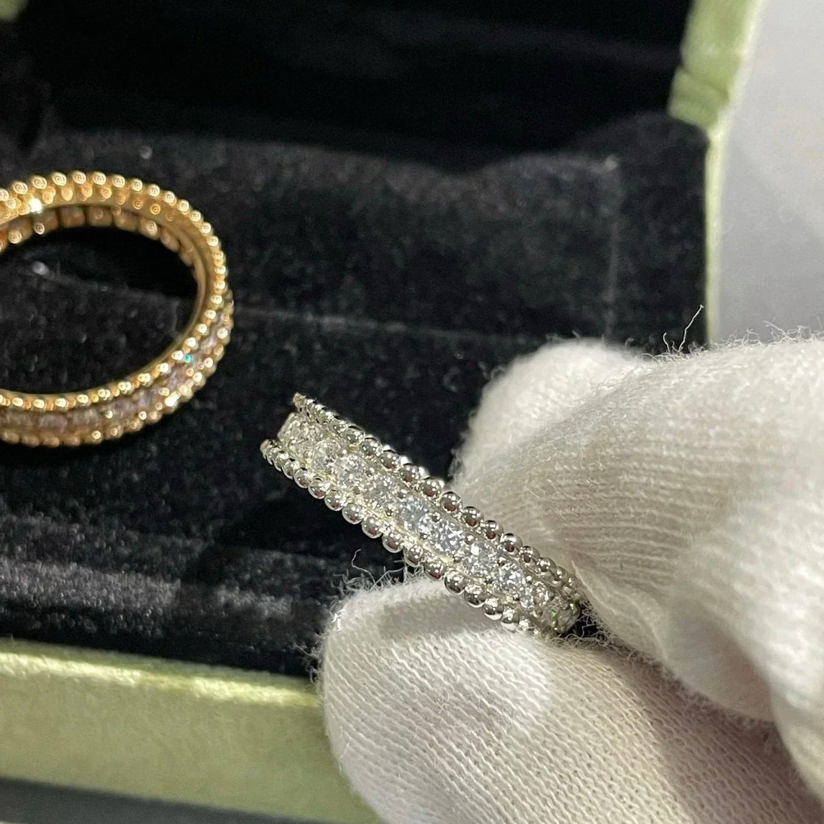 ??MIRA?¡¥PERLEE DIAMOND ROSE GOLD RING