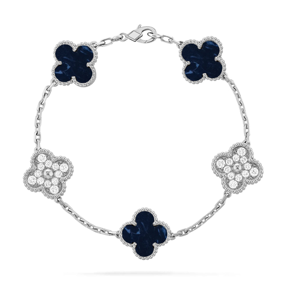 [MIRA]New CLOVER 5 MOTIF PIETERSITE BRACELET COLLECTION