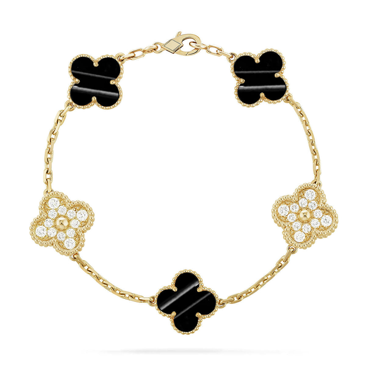 [MIRA]New  CLOVER 5 MOTIF PULSAR STONE BRACELET COLLECTION