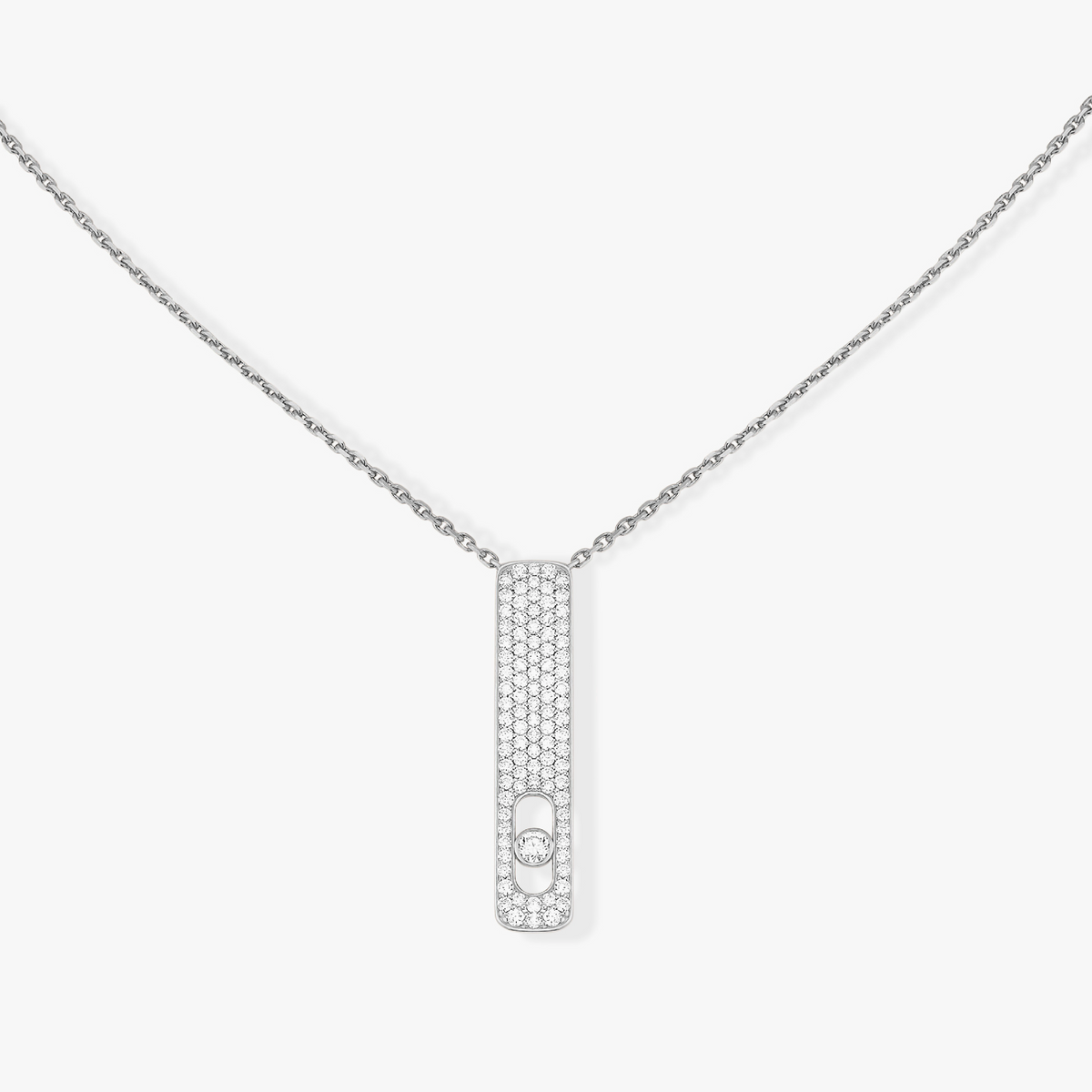 [MIRA] MY FIRST DIAMOND PAVED NECKLACE