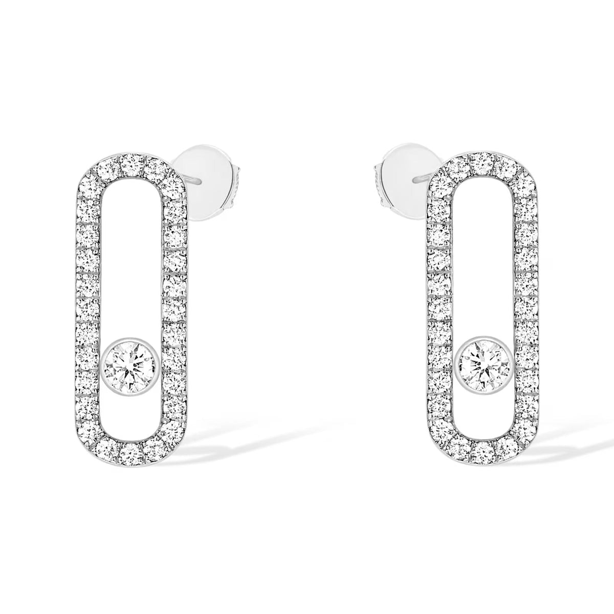 [MIRA] MOVE UNO STUD DIAMOND PAVED EARRINGS