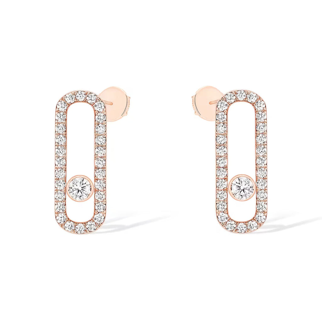 [MIRA] MOVE UNO STUD DIAMOND PAVED EARRINGS