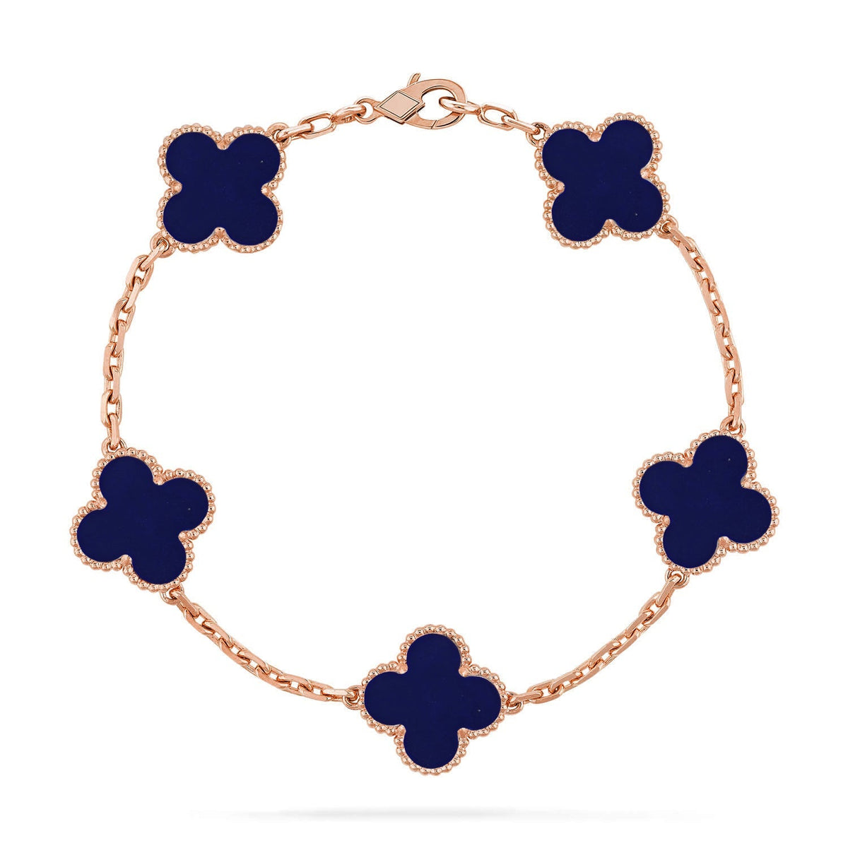 [MIRA]New CLOVER 5 MOTIF LAPIS LAZULI BRACELET COLLECTION