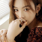 ??MIRA?¡¥CLASH SMALL HOOP EARRINGS