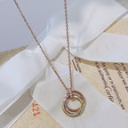 ??MIRA?¡¥TRINITY NECKLACE GOLD  DIAMONDS