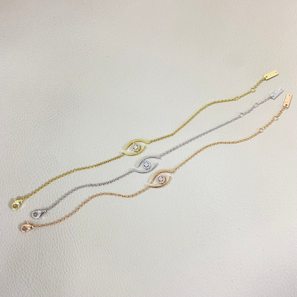 [MIRA]Lucky Eye Pave-Set Diamond Bracelet