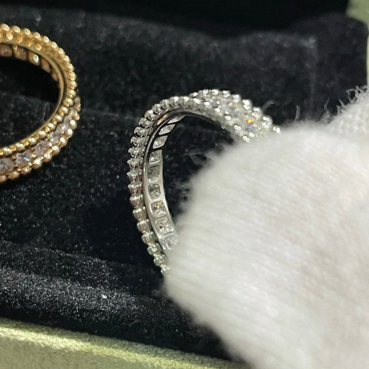 ??MIRA?¡¥PERLEE DIAMOND SILVER RING