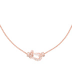 ??MIRA?¡¥FORCE 10 PINK GOLD DIAMOND NECKLACE