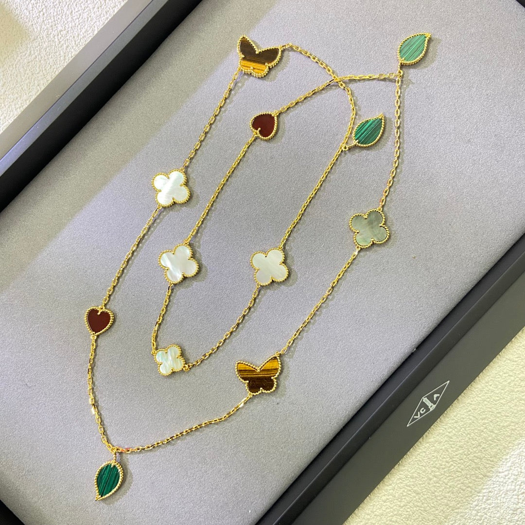 [MIRA] Lucky Alhambra Long Necklace-12 Designs