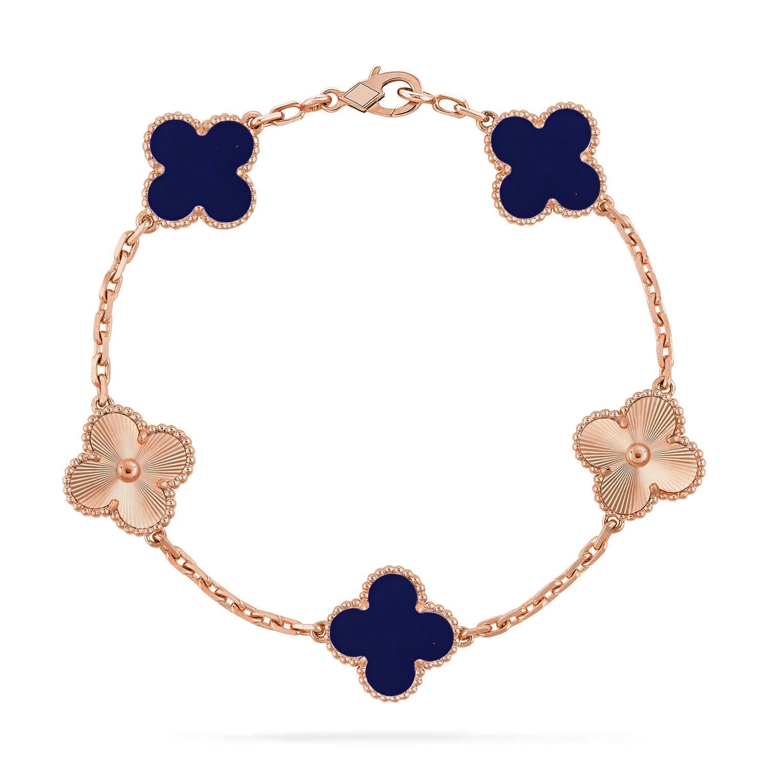 [MIRA]New CLOVER 5 MOTIF LAPIS LAZULI BRACELET COLLECTION