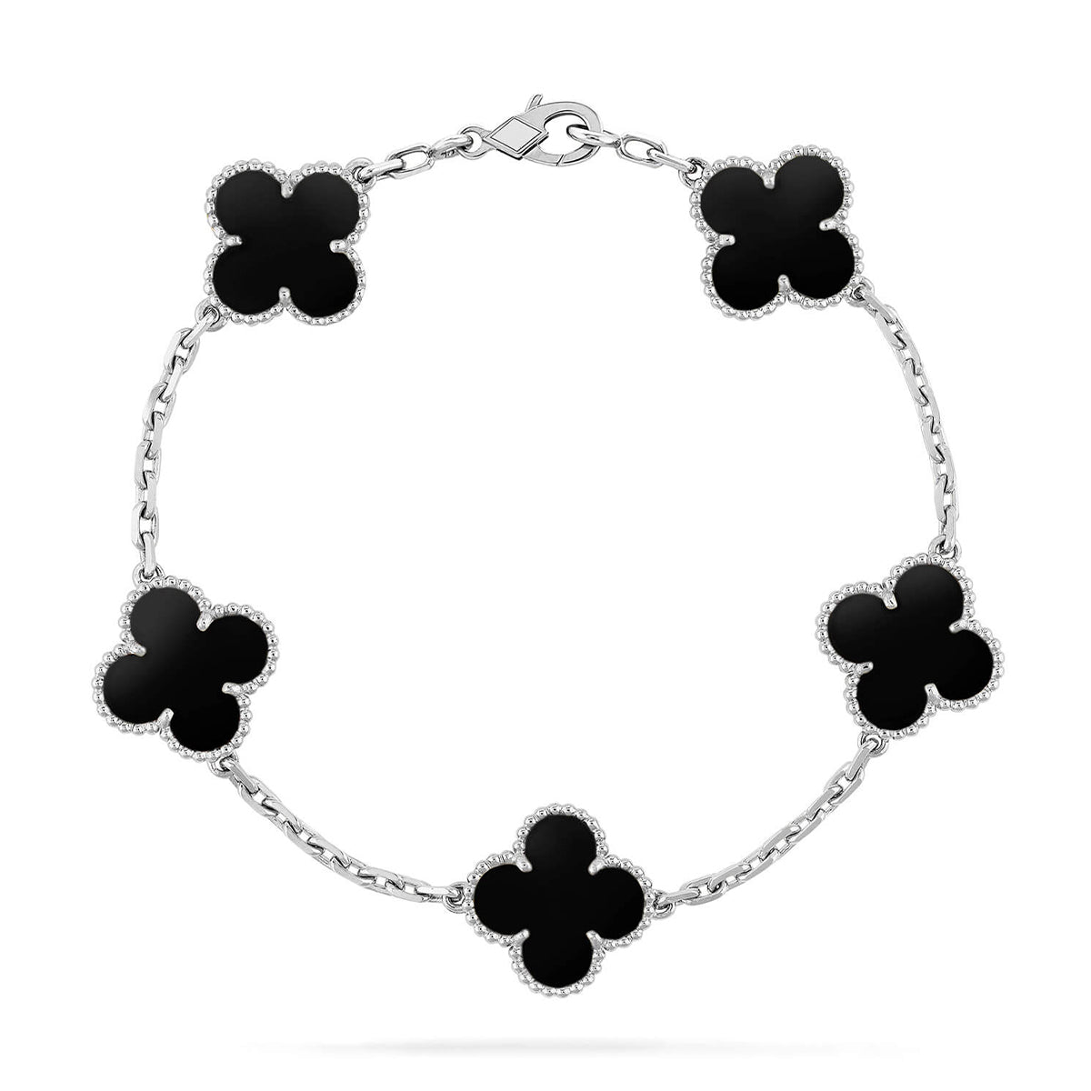 [MIRA]New CLOVER 5 MOTIF ONYXS BRACELET COLLECTION