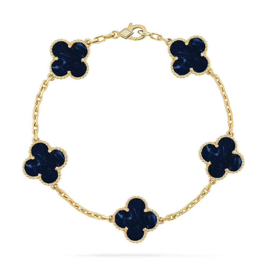 [MIRA]New CLOVER 5 MOTIF PIETERSITE BRACELET COLLECTION