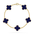 [MIRA]New CLOVER 5 MOTIF LAPIS LAZULI BRACELET COLLECTION