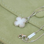??MIRA?¡¥CLOVER  15MM WHITE MOTHER-OF-PEARL SILVER