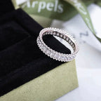 ??MIRA?¡¥PERLEE DIAMOND SILVER RING