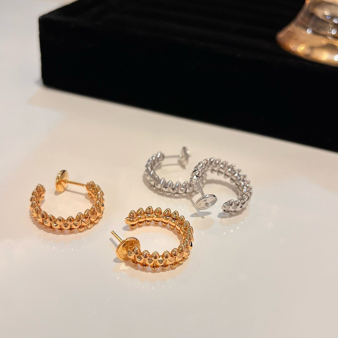 ??MIRA?¡¥CLASH SMALL HOOP EARRINGS