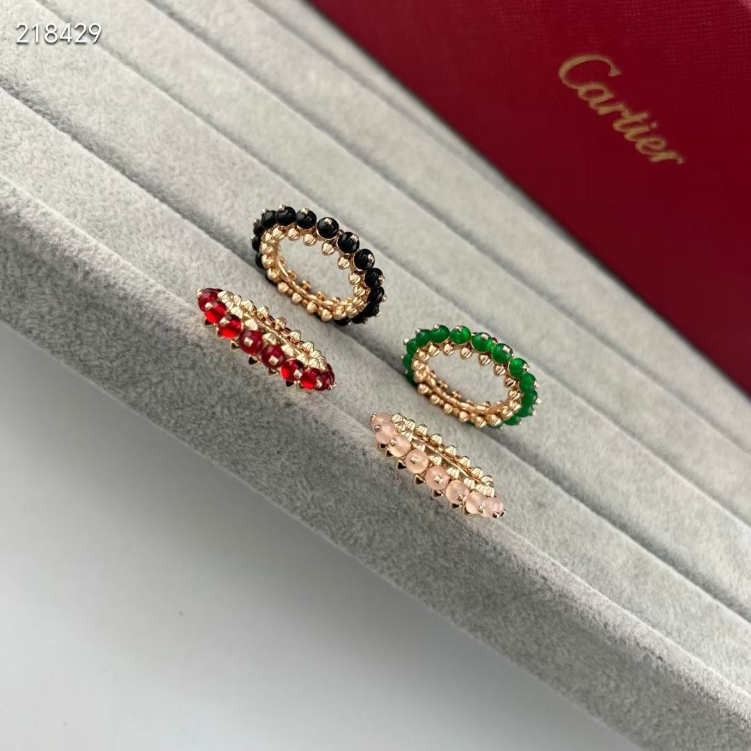 [MIRA] CLASH NEW COLORED GEMSTONE RING