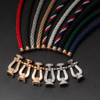 ??MIRA?¡¥FORCE LARGE HORSESHOE NO DIAMOND BRACELET GOLD