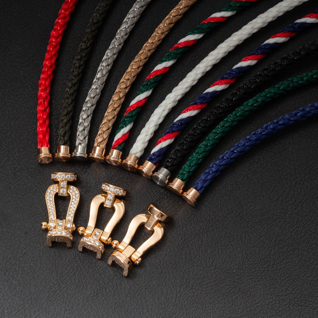 ??MIRA?¡¥FORCE LARGE HORSESHOE NO DIAMOND BRACELET ROSE GOLD