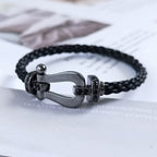 ??MIRA?¡¥FORCE LARGE SERIES HORSESHOE BLACK SAMURAI BRACELET