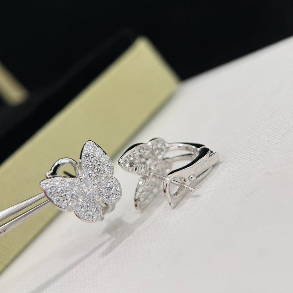 ??MIRA?¡¥BUTTERFLY ALL DIAMOND EARRINGS