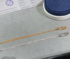 ??MIRA?¡¥FORCE SMALL HORSESHOE  DIAMOND CHAIN ROPE BRACELET