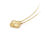 ??MIRA?¡¥CLOVER 15MM LASER NECKLACE
