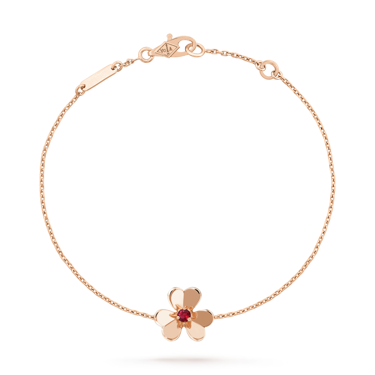 ??MIRA?¡¥FRIVOLE GOLD FLOWER PINK MALACHITE BRACELET