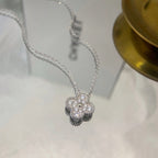 ??MIRA?¡¥CLOVER 15MM DIAMOND SINGLE FLOWER NECKLACE
