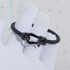 ??MIRA?¡¥FORCE LARGE SERIES HORSESHOE BLACK SAMURAI BRACELET
