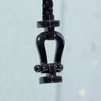 ??MIRA?¡¥FORCE LARGE SERIES HORSESHOE BLACK SAMURAI BRACELET