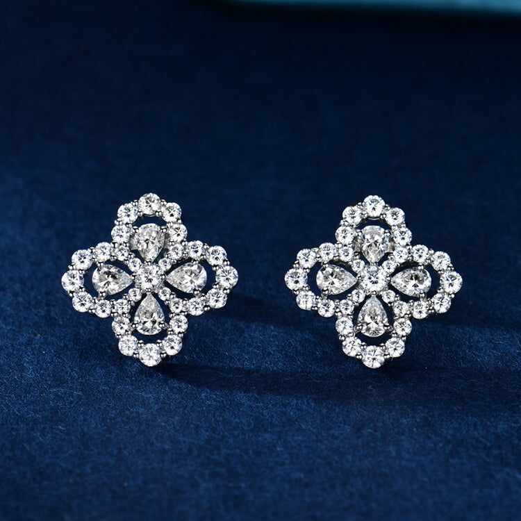 ??MIRA?¡¥LOOP EARRINGS FULL MOTIF DIAMOND 16MM
