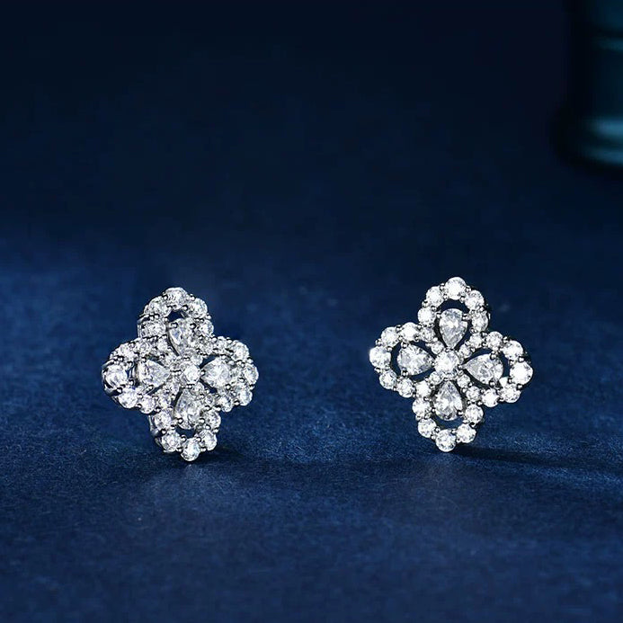 ??MIRA?¡¥LOOP EARRINGS FULL MOTIF DIAMOND 16MM