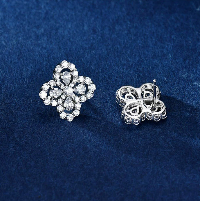 ??MIRA?¡¥LOOP EARRINGS FULL MOTIF DIAMOND 16MM