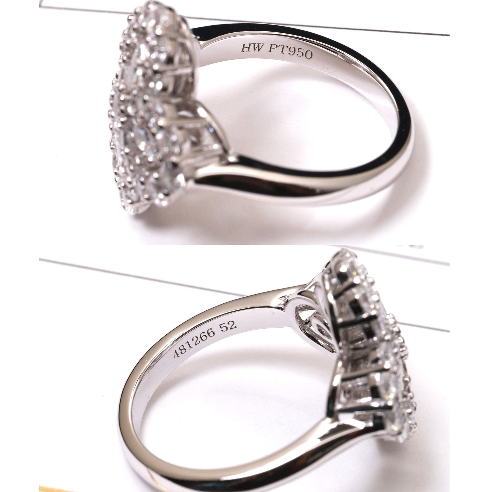 ??MIRA?¡¥LOOP RING FULL MOTIF DIAMOND 16MM SILVE