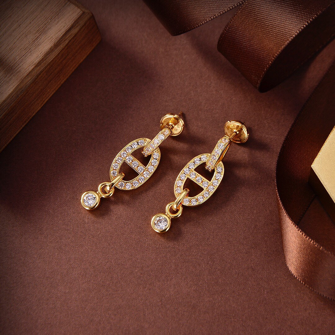 ??MIRA?¡¥HM CHAINE DIAMOND EARRINGS