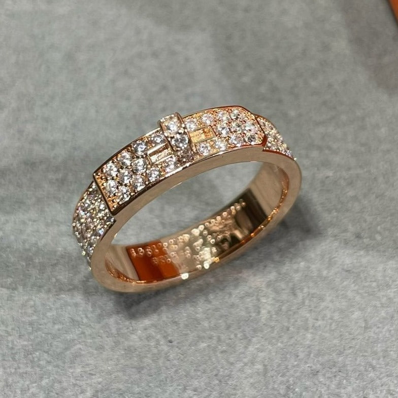 ??MIRA?¡¥KELLY PINK GOLD DIAMOND RING