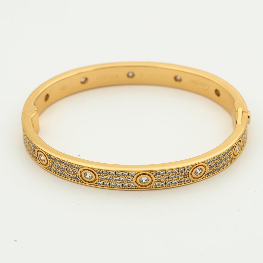 ??MIRA?¡¥LOVE BRACELET 6.1MM DIAMOND-PAVED 10 BIG DIAMONDS