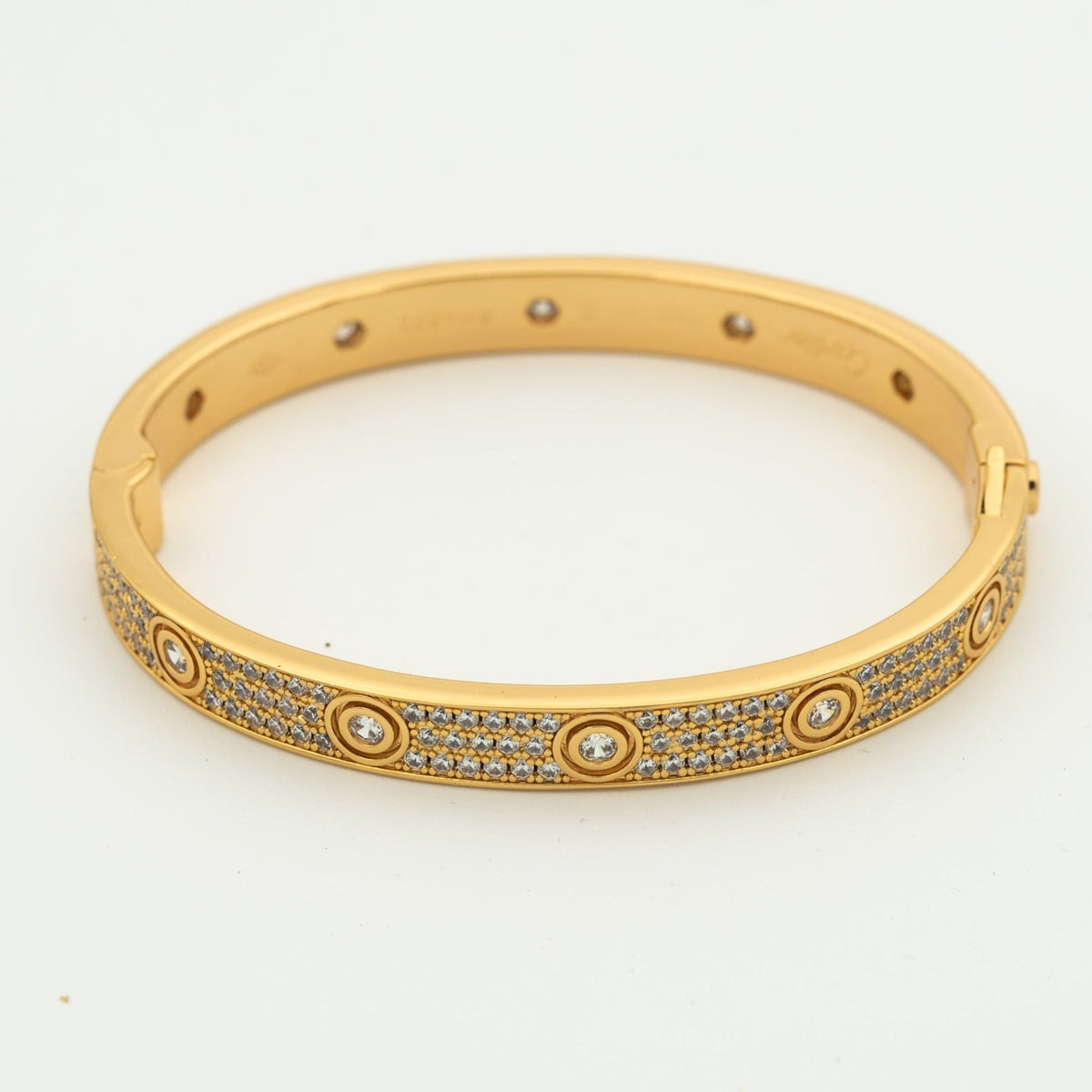 ??MIRA?¡¥LOVE BRACELET 6.1MM DIAMOND-PAVED 10 BIG DIAMONDS