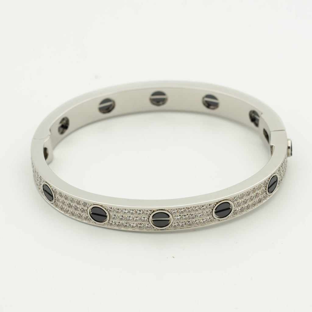 ??MIRA?¡¥LOVE BRACELET 6.1MM DIAMOND-PAVED CERAMIC