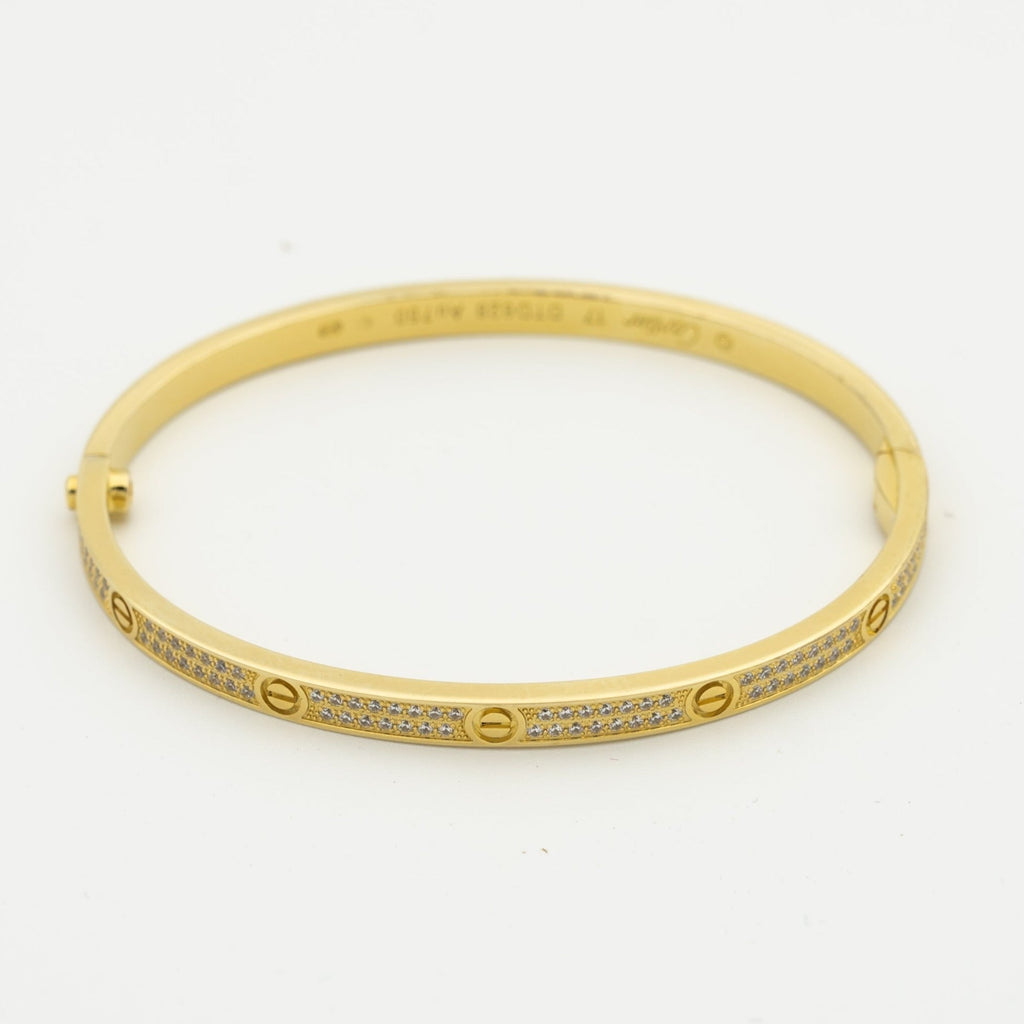 ??MIRA?¡¥LOVE BRACELET 3.65MM DIAMOND-PAVED