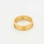 ??MIRA?¡¥LOVE RING 5.5MM 3 DIAMONDS PINK GOLD
