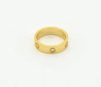 ??MIRA?¡¥LOVE RING 4MM 1 DIAMOND GOLD