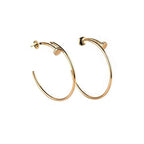 ??MIRA?¡¥JUSTE EARRINGS GOLD DIAMONDS 1.8MM